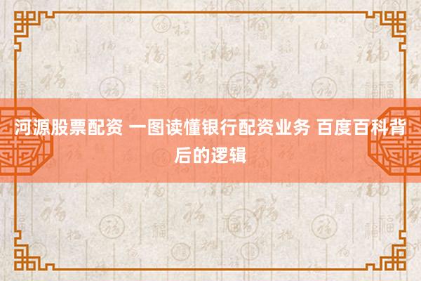河源股票配资 一图读懂银行配资业务 百度百科背后的逻辑