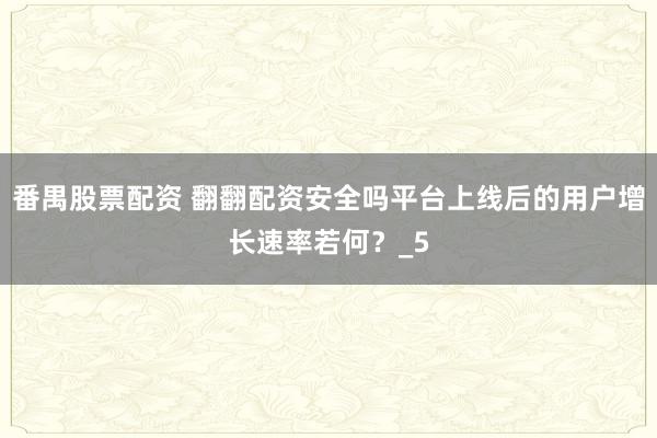 番禺股票配资 翻翻配资安全吗平台上线后的用户增长速率若何？_5