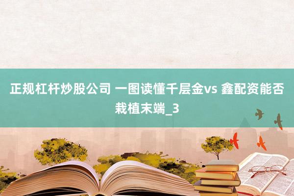 正规杠杆炒股公司 一图读懂千层金vs 鑫配资能否栽植末端_3