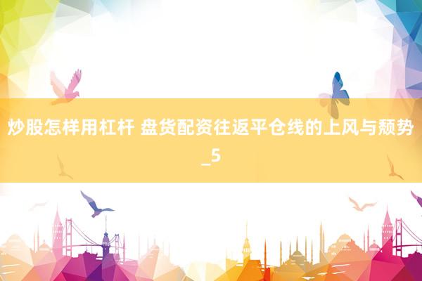炒股怎样用杠杆 盘货配资往返平仓线的上风与颓势_5