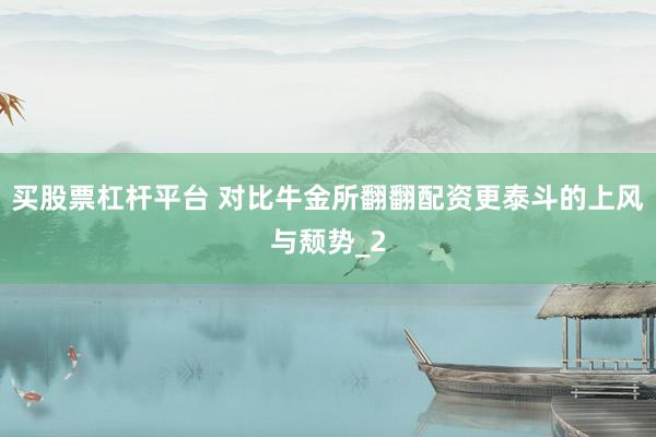 买股票杠杆平台 对比牛金所翻翻配资更泰斗的上风与颓势_2