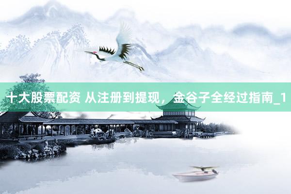 十大股票配资 从注册到提现，金谷子全经过指南_1